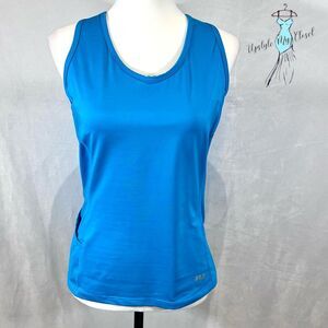 Fila ocean blue racer back athletic tank with pocket size medium NWOT